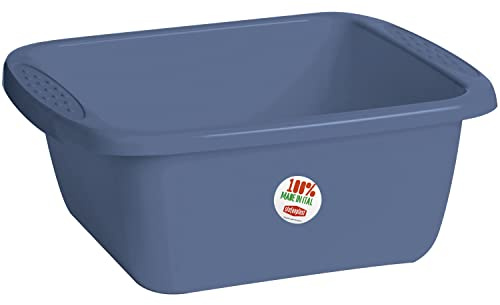 Schüssel 17L rechteckig 45x35x18cm Blau Universal Kunststoff Fußbad Pflege