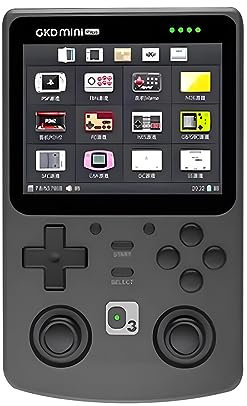 ASVIL GKD Mini Plus Handheld Game Console, 10000 Classical Games 3.5-Inch 16G+128G Screen Video Game Machines Portable Retro Game Players, Mini Retro Arcade Games Console for Kids Boys Children