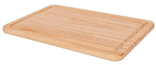 Argon Tableware Wooden Chopping Board - 30x20x2cm Butchers Block Wood Cutting Board for Meat, Vegetables & Cheese - Charcuterie & Cheese Wood Chopping Mat for Kitchens