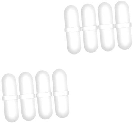 TOPBATHY Magnetic Stir Bar Set 8 Pieces with Pp Stirring Rods 0.79X0.55X0.28 Inches for Laboratory Mixing and Self-Stirring Cups