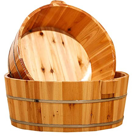 Bacino in legno per pediluvio, vasca per piedi in legno massello, per alleviare la fatica, pediluvio, vasca idromassaggio per uso domestico