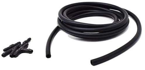 MKVAXR Erick's Wiper Universal 200 cm/2 m aus 3,5 mm EPDM, schwarz, for Scheibenwischer, Waschanlage, Strahlrohr, Schlauch, Gummi, automatische Pumpendüse Scheibenwaschdüsen
