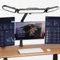 LED Desk Lamp with Clamp,Adjustable Swing Arm Desk Lamps for Home Office,Dimmable Tempering Eye Care Desk Light Bright Modern Led Table Lamp for Nail Tech Architect,Flexible Tall Task Table Light