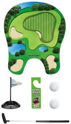 Luwecf Cadeaux de Bâillon de Golf de Toilette, Moment de Toilette pour Les Amateurs de Golf, Adultes et Mari