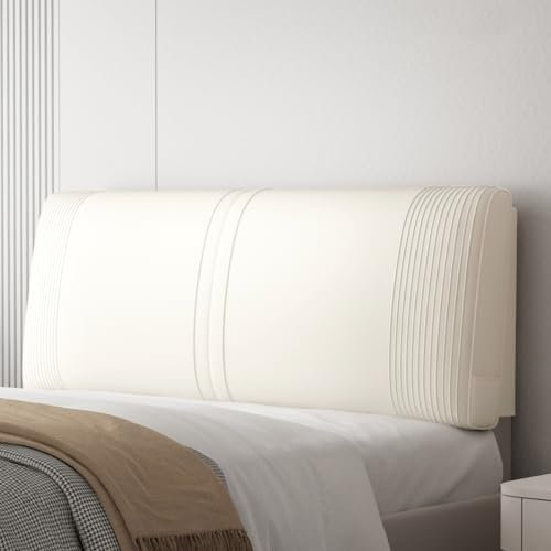 Kopfteilkissen, gepolstertes Kunstleder-Nachtstützkissen, wasserdicht, rechteckig, Nackenrolle für Tagesbett und Schlafzimmer, große Rückenlehne, Wandkissen