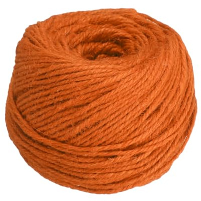 QUARKZMAN 328 Pies Cuerda De Yute Natural Cuerda Fina De Jardín Naranja | De 3mm, Cuerda De Planta Coloreada, Para DIY Artesanías Envoltura De Regalo Decoración Embalaje Jardinería