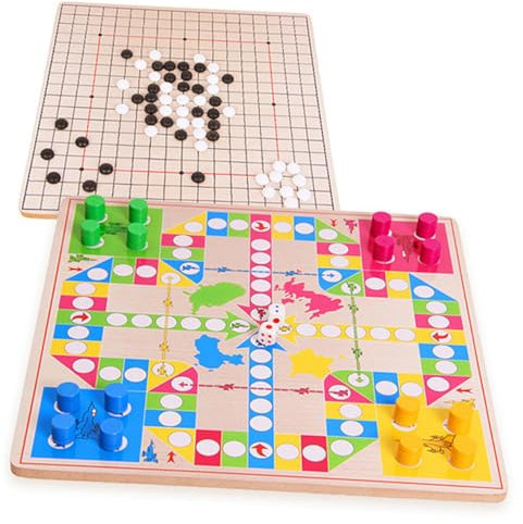 Abaodam Multi-function Game Chess Wooden Flying Chess Row Educational Board for Boys and Girls Magnetic Safe Fun for Family Travel