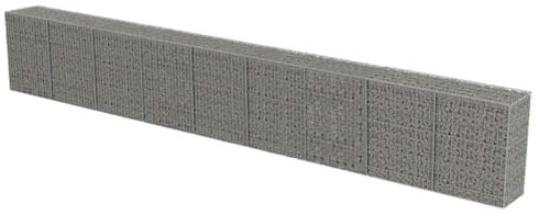 Gabion Panier à Pierres, Mur en Gabion avec couvercles Acier galvanisé 900x50x100 cm