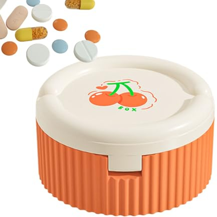 Box pillola, organizzatore di pillole Scatola di distributore di medicinali | Organizzatore da viaggio portatile multifunzionale per integratore, conservazione 'ol