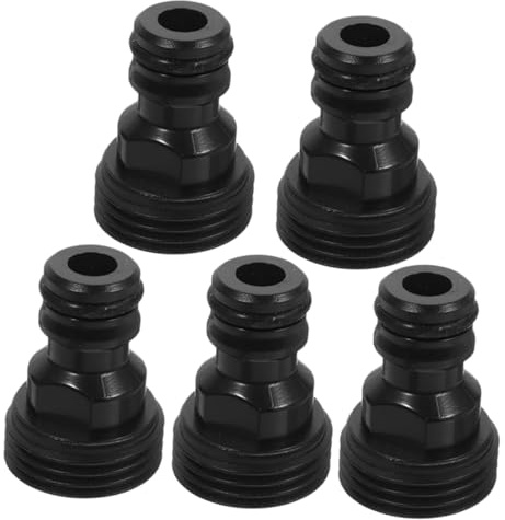 NOLITOY 5pcs Faucet to Hose Adapter Connector for Garden Watering and Washing Machine Hose Quick Connect Black Portable Washing Appliance Faucet Fitting