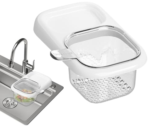 Canasta de drenaje, escurridor con con estante de almacenamiento, cesta de recogida de alimentos para fregadero de cocina, para eliminación de residuos de obstrucciones, frutas, verduras