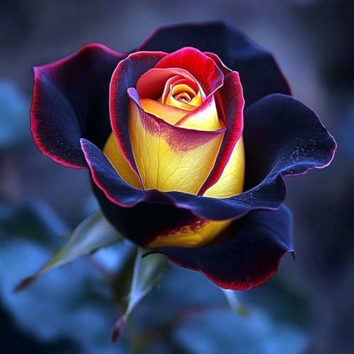 Raro Rose bulbi,piante erbacee Resistenti perenni,bulbi da fiore a fioritura primaverile,adatti per la semina immediata,Rose pianta vera(non artificiali)-1 Rizoma-A