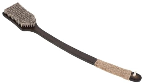 HAMPPLIES Ryggborste För Badrumskrubberborste Kroppsskrubber Tillbaka Skrubber Kroppsskrubb Med Bambuhandtag