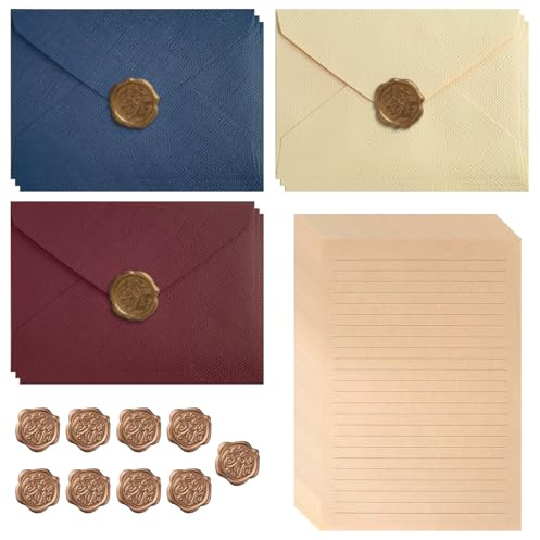 48 Pcs Letter Writing Set, Vintage Envelopes with 9 Vintage Envelopes