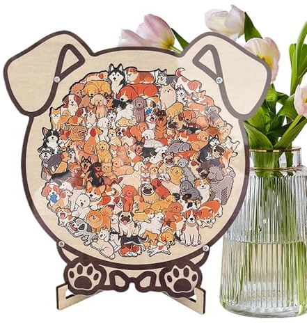 Puzzle Di Animali Per I Adulti,Ornamento Animale da Tavolo - Puzzle ad Incastro con Cornice | Adatto per Esposizione in Soggiorno Studio Camera da su Mensola Adulti e Bambini