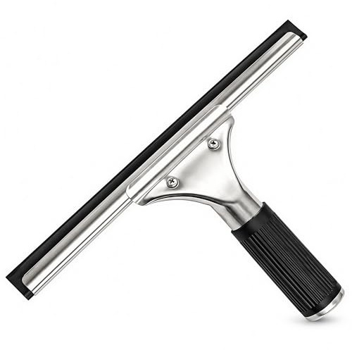 25cm Professional Window Squeegee with Rubber Blade for Glass Bathroom | for Shower Screen Cleaner Equipment Cleaning Tool for Door Mirror Car Windshield Tiles