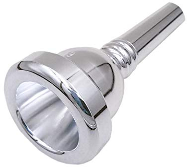 Missmore Trombone Mouthpiece 12C，Baritone and Euphonium Mouthpiece，Silver Plated