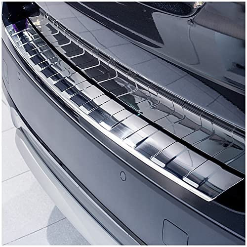 teileplus24 L632 Ladekantenschutz V2A Edelstahl kompatibel mit BMW X3 E83 2006-2010 Abkantung, Farbe:Silber gebürstet