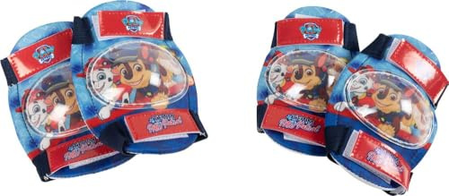 TataWay - Paw Patrol Schutzkit | Ellbogen- & Knieschützer für Kinder | Gelenkschutz ab 25 kg | Ideal für Radfahren, blau, Einheitsgröße, Polyvinylchlorid