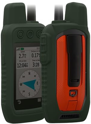 kwmobile Hülle kompatibel mit Garmin Alpha 300 / Alpha 200 - Schutzhülle für GPS Handgerät in Dunkelgrün