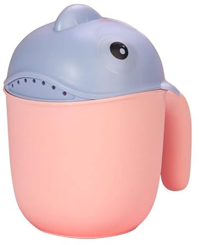 Katutude Haarwaschbecher Badespülbecher für Babys und Kleinkinder, Cartoon Bad Spülbecher Shampoo Spüler Krug Becher Dusche Badewanne Wasserfall Spielzeug Schutz Augenspülbecher