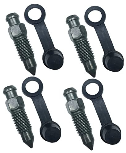 VICASKY Edelstahl Bremsenentlüftungsschraube Und Kappen Für Motorräder Ölablassschraube Und Auspuffschraube Zubehör Für Tägliche Reparaturen