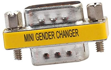 Portable 15Pin VGA SVGA Male to Male Converter Mini Changer Coupler Adapter