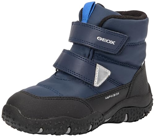 Geox Baby - Jungen Baltic Boy Abx Snow Boot, Navy Royal, 23 EU