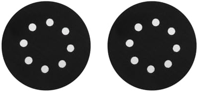 SagaSave 2 Pcs 8 Holes Soft Density Interface Pads Soft Sponge Cushion for Pneumatic and Electric Self-Cleaning Polishing Machines, Grinders 5 Inch