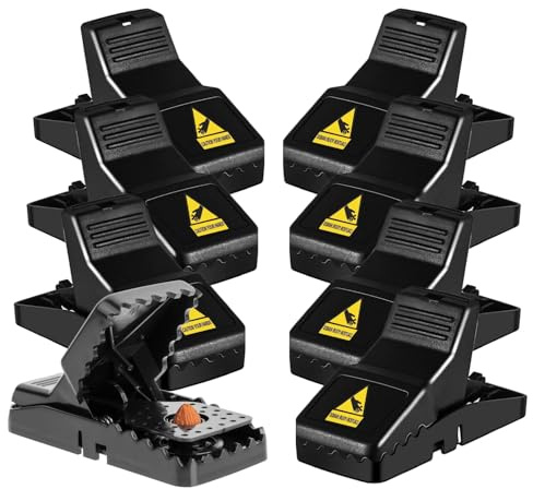 24x Schlagfalle Maus - Wiederverwendbare Mausefalle & Rattenfalle für Maus, Ratte - Mäusefalle - für Haus & Garten
