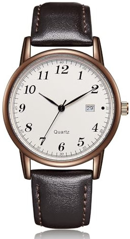 CIVO Herren Uhren Lederarmband Minimalistische: Analog Wasserdicht Armbanduhr