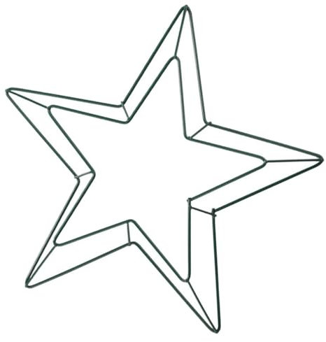 MAGICLULU Starförmiger Metall-Blumenkranz Wiederverwendbarer Drahtkranz Für -Dekorationen Für Valentinstag Weihnachten Hochzeiten Und