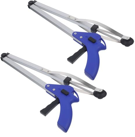 minkissy 2piezas Recogedor De Basura Plegable Herramienta De Agarre Herramienta De Asistencia Para Basura