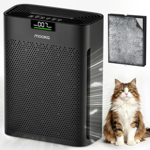 Purificadores de aire para el hogar, habitación grande de 2200 pies cuadrados con filtros lavables, purificador de aire HEPA H13 para el hogar, mascotas, dormitorio con fragancia, limpiador de aire