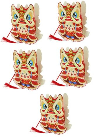 DOITOOL 5 Sätze Laterne für Kaninchen-Kit Nachtlicht bastelset basteln für deko tisch dekoration Festival-Löwenlaterne Laternen-Material-Kit zum Selbermachen Papier
