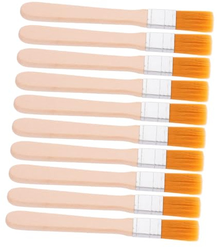 DOITOOL 10stücke Pinsel Mit Nylonborsten Und Holzgriffen Zierpinsel Zum Malen Kleiner Pinsel Für Bastelarbeiten Von Farbflecken
