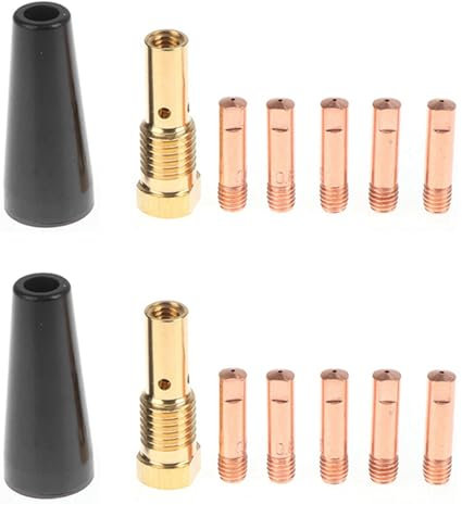 Heiikiuy 14 Pezzi Punte Ugelli Gas per Century FC90 Avanzamento Filo Animato K3493-1 035 0,8 mm FC90 MIG Saldatori Strumenti di Saldatura