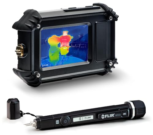 FLIR Cx5 Wärmebildkamera für explosionsgefährdete Bereiche mit WLAN: hochauflösender Infrarot-Imager + FLIR MR40 Feuchtigkeitsstift und Taschenlampe, tragbares Einzelskalen-Paket