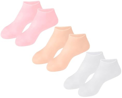 Calze Idratanti in Silicone Impermeabili per Piedi, Paio | Doccia e Pediluvi, Elastiche e Flessibili, Protezione Talloni, Uso Donna