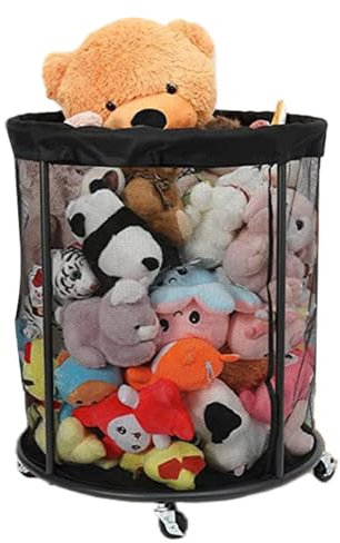 Xummpxuk Outdoor Ball Storage | Ball Organizer - Portable Organizer Box Large Capacity Net Container for Garage Deck Outdoor Garden Sports Outside Patio