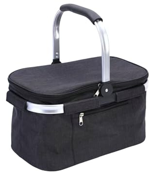 30 l vattentät kylväska shoppingkorg stor isolerad kylkorg lunchväska, praktisk shoppingkorg med vadderade handtag – perfekt för resor/picknick/shopping/resor/kontor
