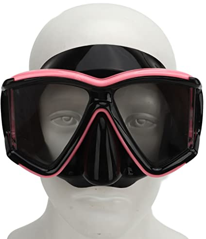 Maschera per immersioni da snorkel snorkel snorkel, occhiali da nuoto in vetro temperato di bocchi da nuoto per adulti per adulti uomini donne professionisti di snorkeling (Black) (White) (Roseate)