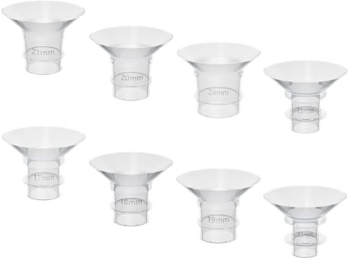 UTHCLO Inserts De Bride Universels Pour Tire-lait Portable Et Électrique, Kit 8 Pièces En Silicone, Adaptateurs De Diamètre Multiples, Accessoires D’allaitement Bébé Pour Usage Quotidien