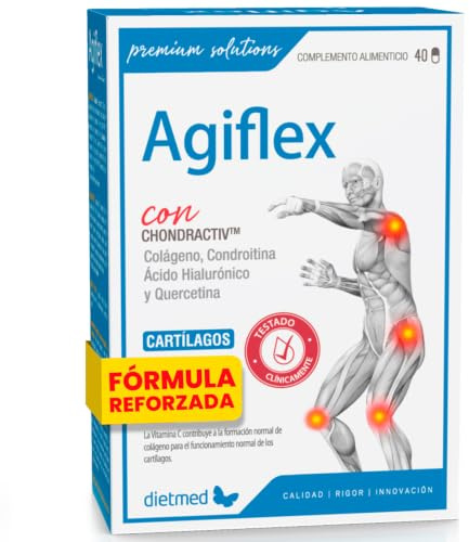 Salud Articular con Colágeno, Ácido Hialurónico y Condroitina - Apoyo a Cartílagos y Movilidad - Con Chondractiv™, Quercetina y Vitamina C - 40 Cápsulas - DietMed