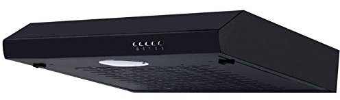 SIA STH60BL 60cm Black Slimline Visor Cooker Hood Kitchen Extractor Fan