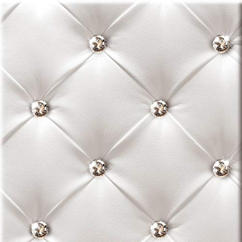 decomonkey Fototapete selbstklebend Tapetenrolle 10 m, Leder Diamanten | Tapete, Vliestapete, Deko Panel, Modern, Design, Wanddeko, Wohnzimmer, Schlafzimmer, Wandtapete