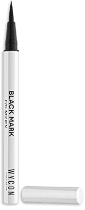 WYCON Cosmetics BLACK MARK Eyeliner Nero Waterproof in Penna, Punta Sottile Tratto Deciso e Scorrevole, Eyeliner Extra Black Per Look Grafici E Di Precisione