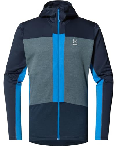 Haglöfs herr ROC Flash Mid Hoodie jacka, kamouflage blå steel blå, XXL
