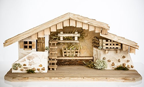 Woidwerk Manufaktur Weihnachtskrippe (W03) Krippe Krippenstall Weihnachten Weihnachtskrippen Tischkrippen Krippenfiguren