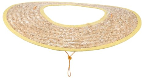 GOOHOCHY Visera Solar para Casco de Construcción 45 Cm de Diámetro, Accesorio Transpirable de Paja para Hombre, Protección UV para Trabajadores al Aire Libre, Pack de 2 Color Aleatorio